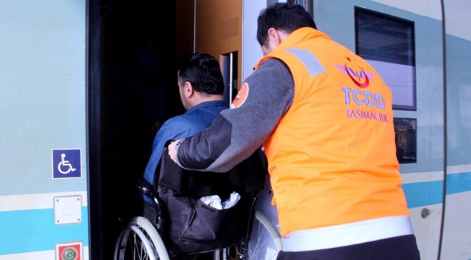 Demir yollarında 9 milyon engelli yolcuya ücretsiz seyahat imkanı tanındı