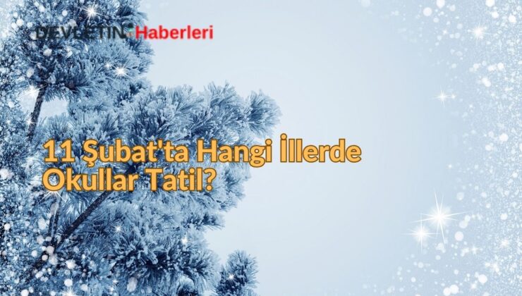 11 Şubat’ta Hangi İllerde Okullar Tatil?