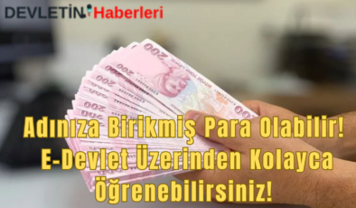 Adınıza Birikmiş Para Olabilir! E-Devlet Üzerinden Birikmiş Ödemelerinizi Kolayca Öğrenebilirsiniz!