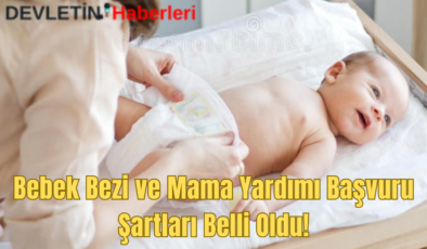 Bebek Bezi ve Mama Yardımı Başvuru Şartları Belli Oldu!